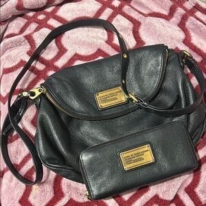 Marc Jacob’s classic Natasha crossbody purse with matching wallet